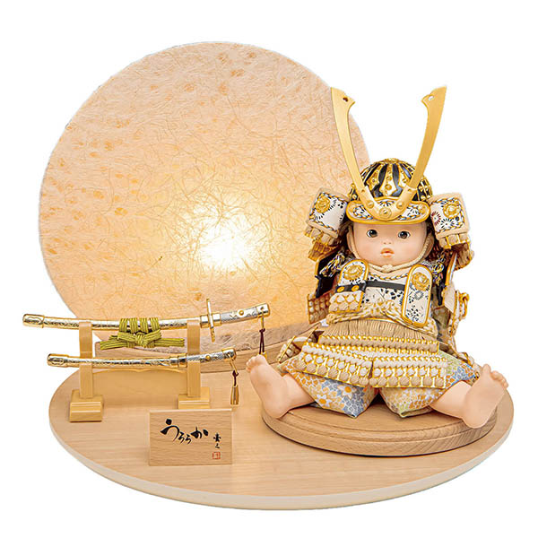 壹三作 （いちぞう） うららか 大地 円形 丸型 LED衝立 子供大将飾り