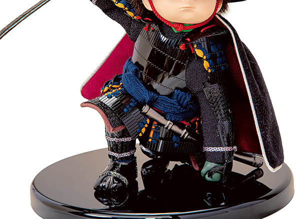 平安豊久　 五月人形　壹三作 （いちぞう） 英雄見参 伊達 富士に桜 木製飾り台屏風 篝火付き　詳細画像