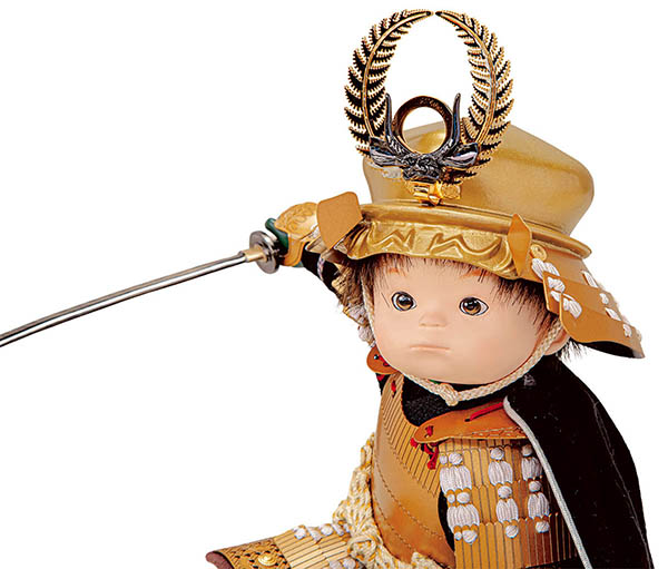 平安豊久　 五月人形　壹三作 （いちぞう） 英雄見参 徳川 LED照明付き衝立 平飾り　詳細画像