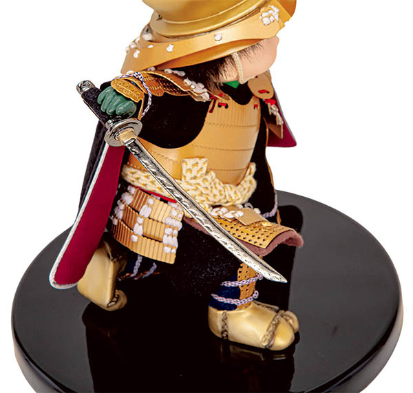 平安豊久　 五月人形　壹三作 （いちぞう） 英雄見参 徳川 LED照明付き衝立 平飾り　詳細画像