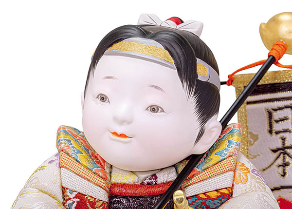 平安豊久　 五月人形　石川佳正作 日本一桃太郎大将 木目込み飾り 子供大将　詳細画像