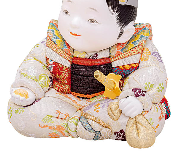 平安豊久　 五月人形　石川佳正作 日本一桃太郎大将 木目込み飾り 子供大将　詳細画像