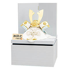 五月人形: 平安豊久作 泉水 いずみ 兜収納飾り