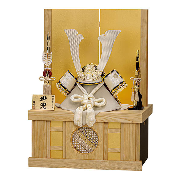 翠鳳作 永都 えいと 着用兜 収納飾り 寄木細工 LED照明付き 飾り台