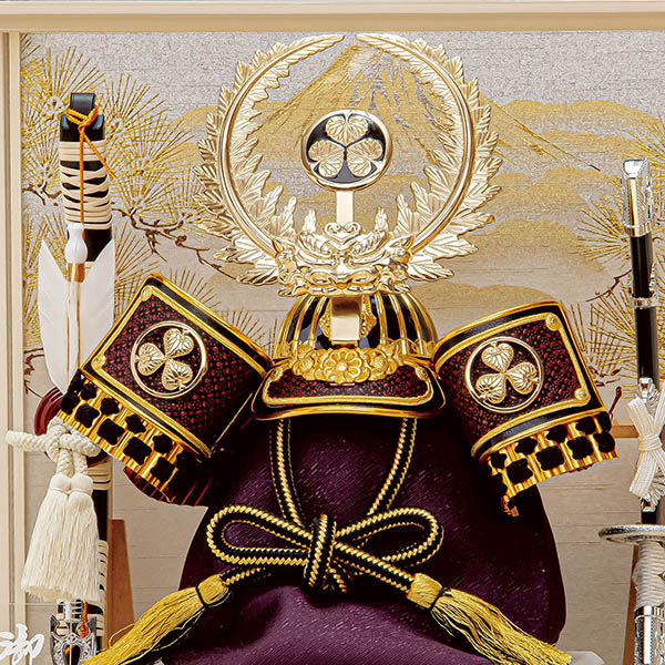 平安豊久　 五月人形　徳川 徳川家康 兜 アクリルケース飾り　詳細画像