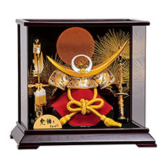 五月人形: 軍神上杉 アクリルケース飾り