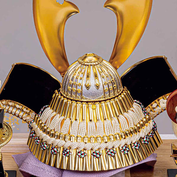 平安豊久　 五月人形　平安豊久作 律 白木 木目 アクリルケース飾り　詳細画像