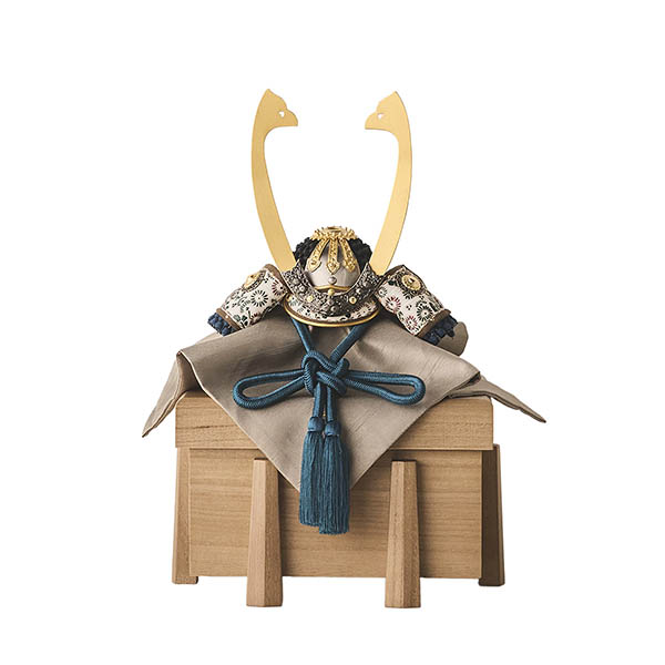 雄山作 暁紺糸威 兜 単品 櫃付き GH-032-KT