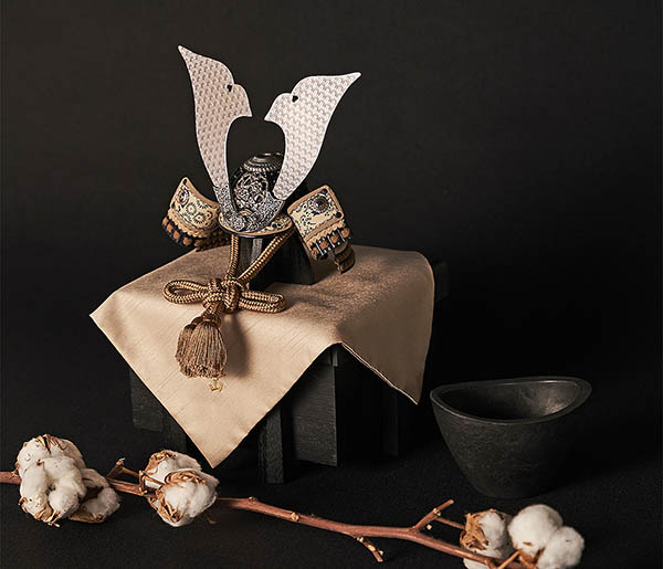 平安豊久　 五月人形　雄山作 大和 兜 単品 櫃付き GH-037-KT　詳細画像