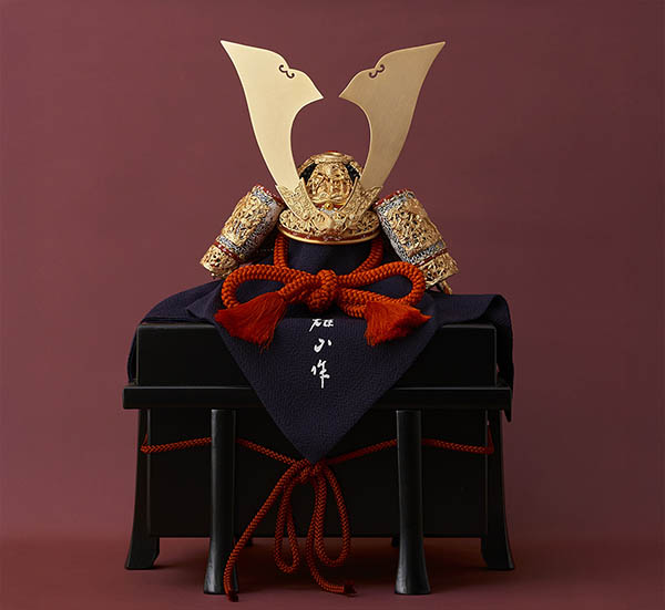 平安豊久　 五月人形　雄山作 竹雀之兜 単品 櫃付き GH-042-KT　詳細画像