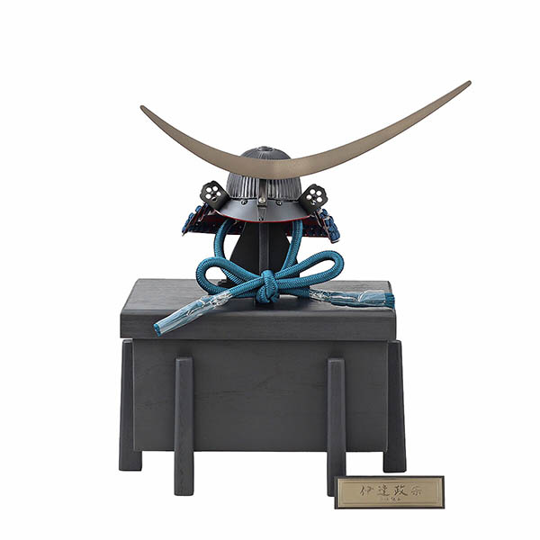 雄山作 漆黒伊達政宗 兜 単品 櫃付き GH-051-KT