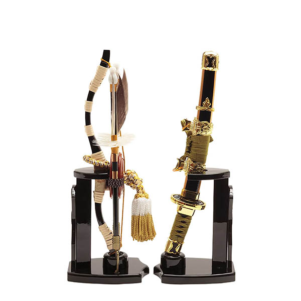 久月　 五月人形　久月 兜 収納飾り 正絹 紺糸段縅 瓢箪二曲屏風 収納箱　詳細画像