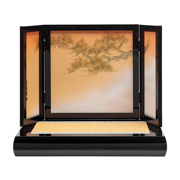 久月　 五月人形　中村宗光作 伊達政宗 兜 平飾り 正絹 紺糸縅 久月監製　詳細画像