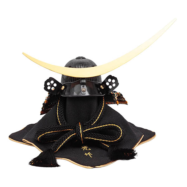 久月　 五月人形　中村宗光作 伊達政宗 兜 平飾り 正絹 紺糸縅 久月監製　詳細画像