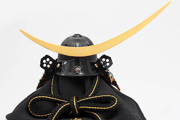 久月　 五月人形　中村宗光作 伊達政宗 兜 平飾り 正絹 紺糸縅 久月監製　詳細画像