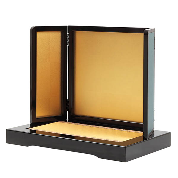 久月　 五月人形　中村宗光作 竹雀之兜 平飾り 正絹 赤糸縅 久月監製　詳細画像