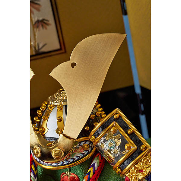 久月　 五月人形　上原玉鳳作 収納飾り 正絹 色々縅 久月監製　詳細画像