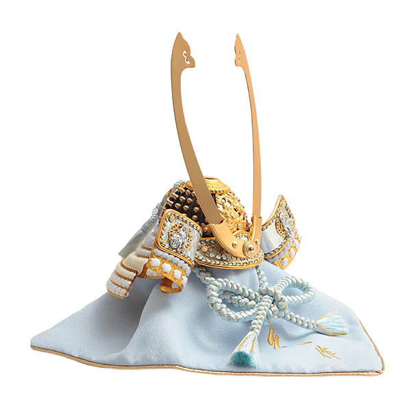 五月人形 久月 久月作 獅狛之兜 平飾り 正絹 水色匂縅 緑針松屏風 甲冑師 鈴木利光 詳細画像 久月 五月人形 久月作 獅狛之兜 平飾り 正絹 水色匂縅 緑針松屏風 甲冑師 鈴木利光 詳細画像