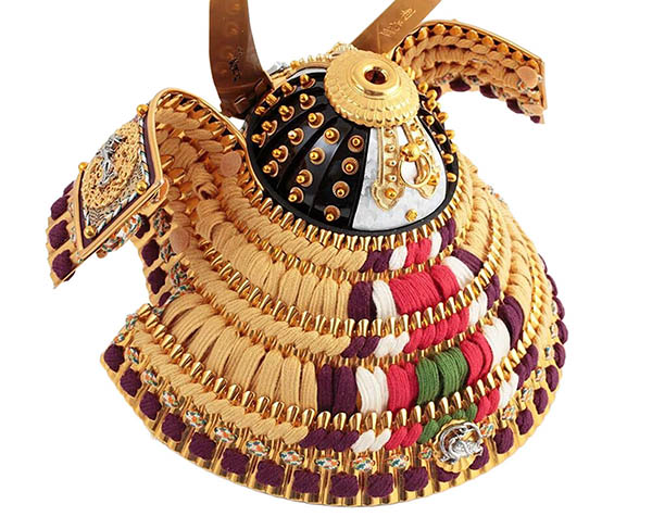 久月　 五月人形　久月作 四神之兜 高床台飾り 正絹 緋糸沢瀉縅 駿河古典蒔絵 甲冑師 鈴木利光　詳細画像