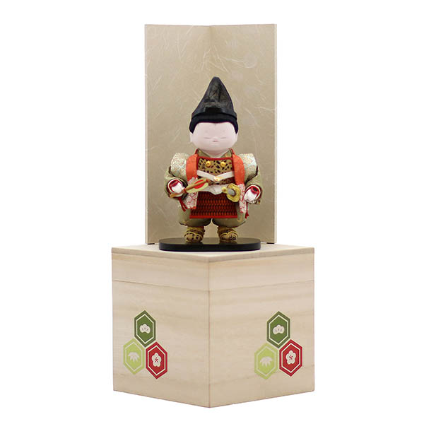 久月　 五月人形　着付 幸一光 鎧着大将飾り こばこシリーズ　詳細画像