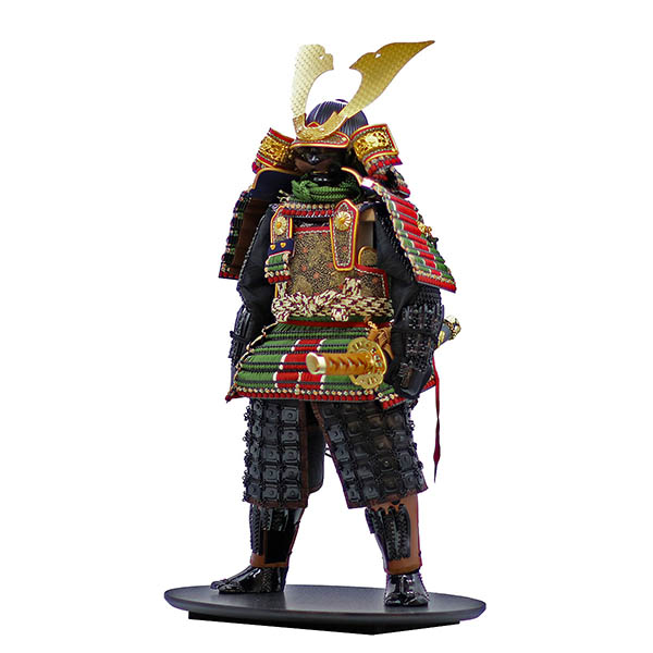 久月　 五月人形　中村宗光作 英傑 立ち姿 鎧飾り 正絹 萌黄沢瀉縅 久月監製　詳細画像