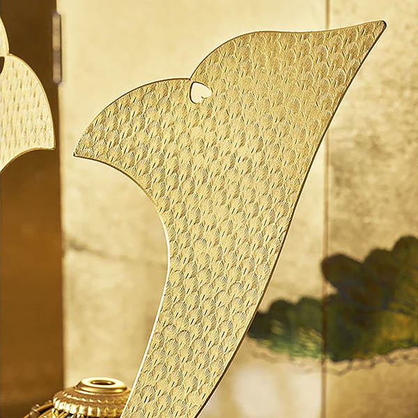 久月　 五月人形　久月作 仁王之兜 収納飾り 正絹 萌黄裾濃縅  甲冑師 鈴木利光 久月当主監製　詳細画像