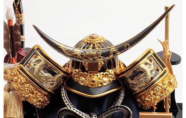 久月　 五月人形　久月 兜 六角 アクリルケース 取付ケース入り　詳細画像