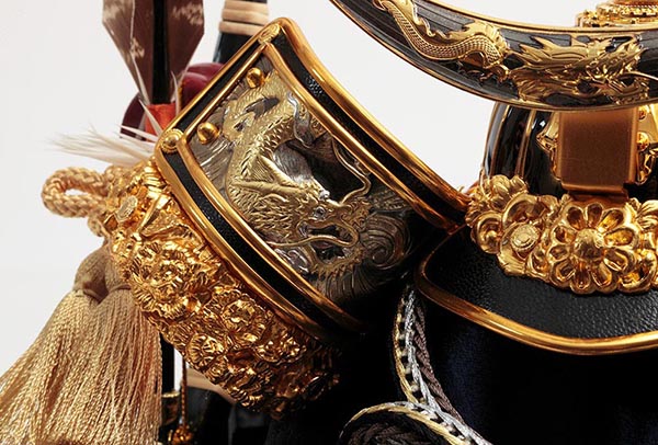 久月　 五月人形　久月 兜 六角 アクリルケース 取付ケース入り　詳細画像