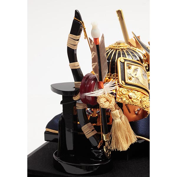 久月　 五月人形　久月 兜 六角 アクリルケース 取付ケース入り　詳細画像