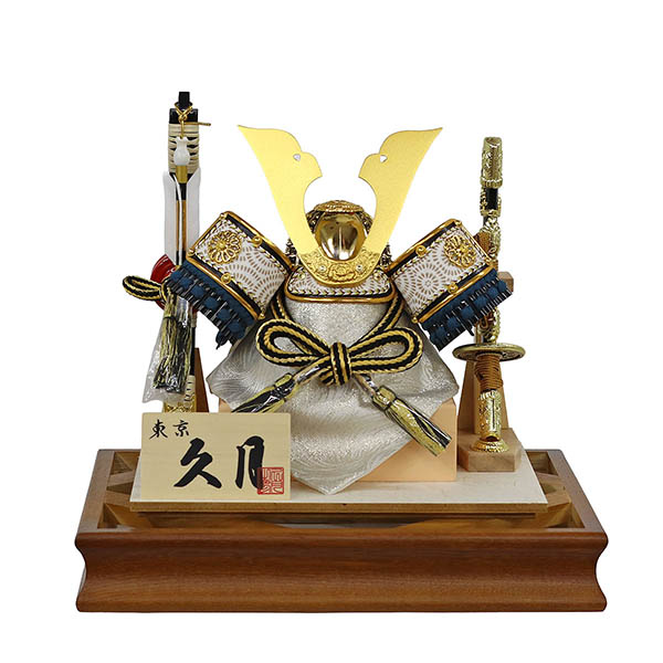 久月　 五月人形　久月 兜飾り 取付ケース入り ガラスケース飾り　詳細画像