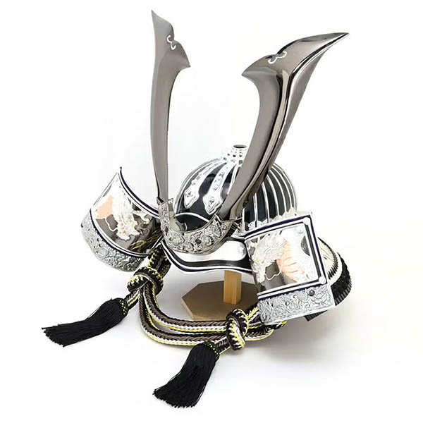 東玉　 五月人形　悠銀 ゆうぎん 兜 京金彩 収納飾り　詳細画像