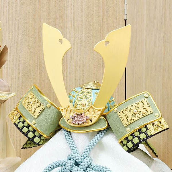 東玉　 五月人形　草木染め 悠叶 ゆうと 兜 収納箱飾り　詳細画像