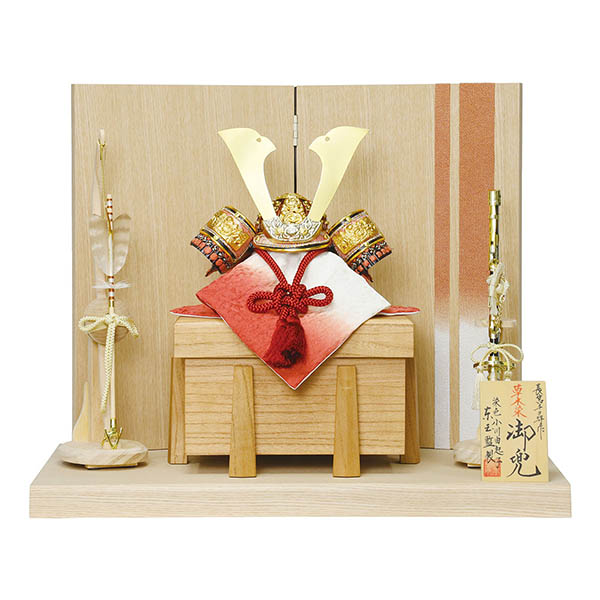 草木染め 極鳳 きょくほう 櫃飾り 兜 平飾り