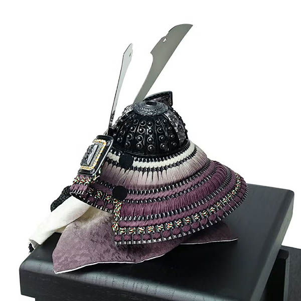 東玉　 五月人形　草木染め 華極 かきょく 櫃飾り 兜 平飾り　詳細画像