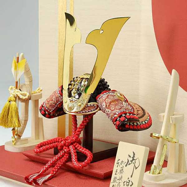 東玉　 五月人形　加藤峻成作 彩り 大地 兜 平飾り　詳細画像