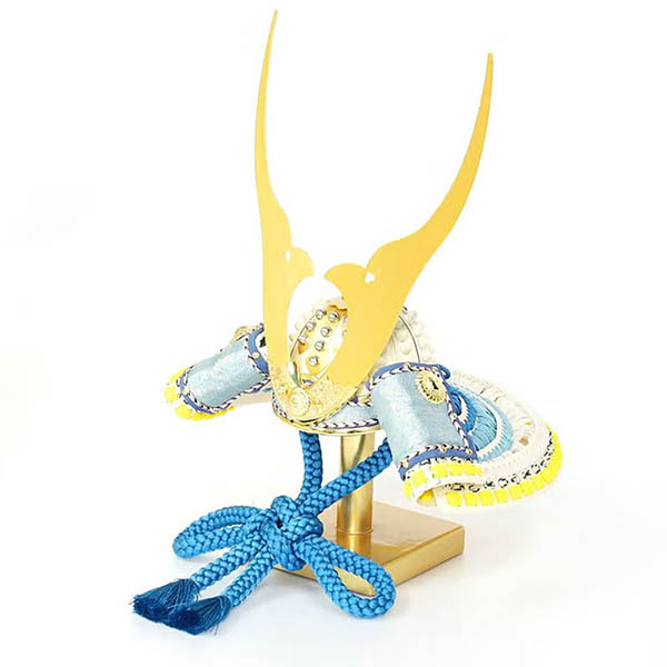 東玉　 五月人形　加藤峻成作 彩り 青空 兜 平飾り　詳細画像