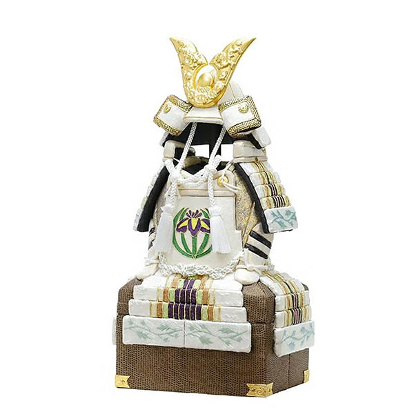 東玉　 五月人形　「風」 白風 はくふう 木目込み 鎧飾り 　詳細画像