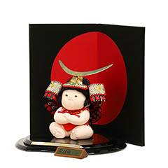 五月人形: 端午木目込人形 皐月童 陸 りく 木目込み 子供大将飾り