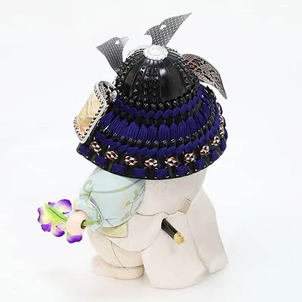 東玉　 五月人形　端午木目込人形 皐月童 碧 あお 木目込み 子供大将飾り　詳細画像