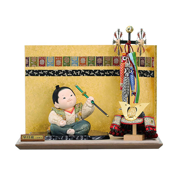 端午木目込人形 皐月童 凜 りん 木目込み 子供大将飾り