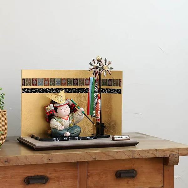 東玉　 五月人形　端午木目込人形 皐月童 凜 りん 木目込み 子供大将飾り　詳細画像