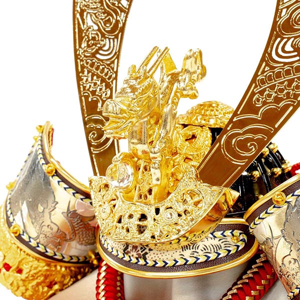 吉徳　 五月人形　飛龍之兜 収納飾り　詳細画像