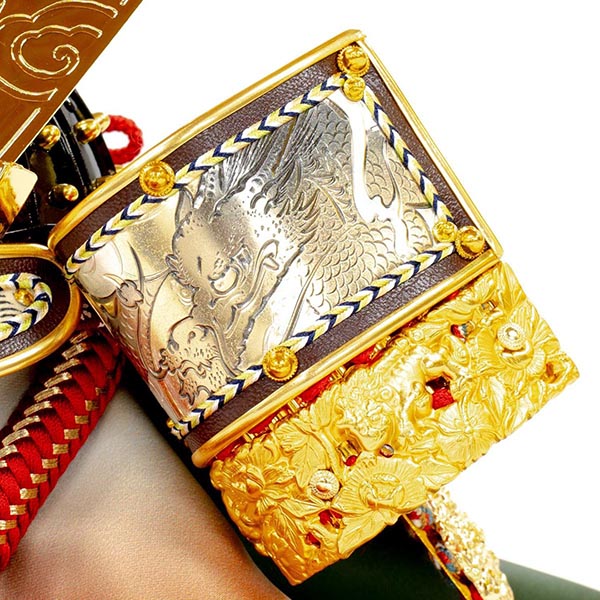 吉徳　 五月人形　飛龍之兜 収納飾り　詳細画像