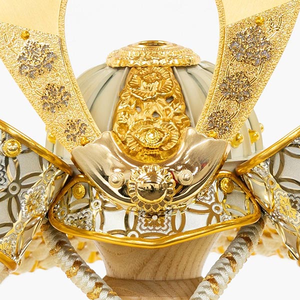 吉徳　 五月人形　楽 七宝彫金 兜飾り 収納飾り　詳細画像