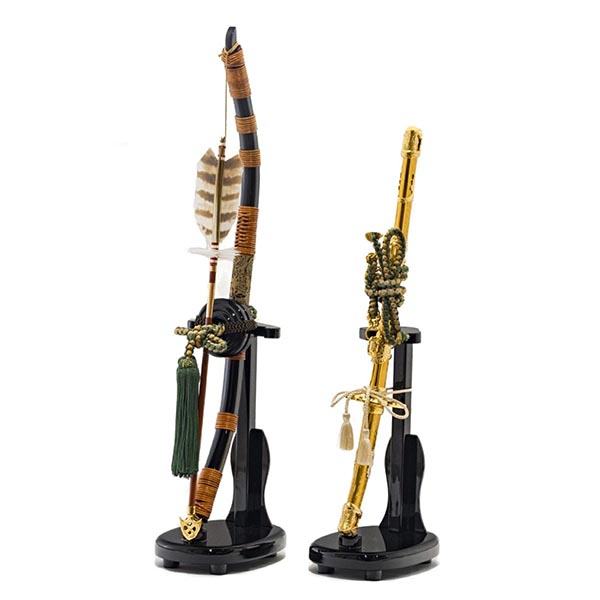 吉徳　 五月人形　小柴鑚穂作 正絹紫裾濃縅　和紙小札 兜飾り 　詳細画像