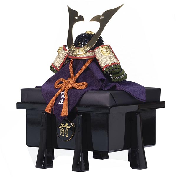 吉徳　 五月人形　別所実正作 正絹緑段縅 阿古陀形之兜 兜飾り　詳細画像