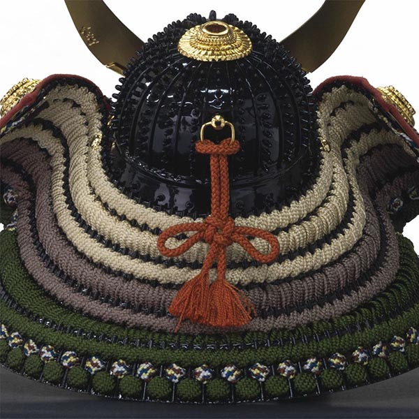 吉徳　 五月人形　別所実正作 正絹緑段縅 阿古陀形之兜 兜飾り　詳細画像