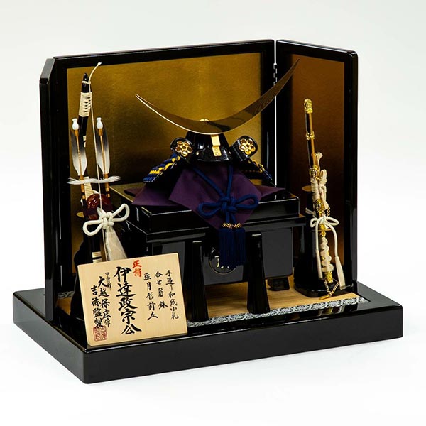 吉徳　 五月人形　大越保広作 伊達政宗公 和紙小札 兜飾り　詳細画像