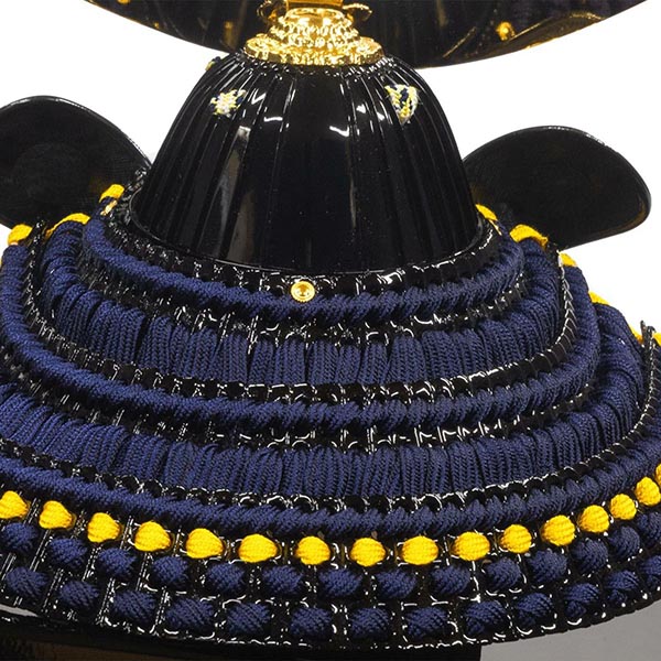 吉徳　 五月人形　大越保広作 伊達政宗公 和紙小札 兜飾り　詳細画像