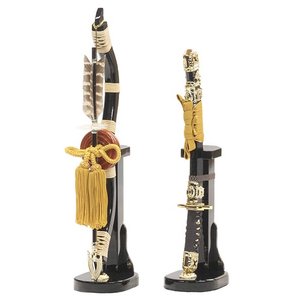 吉徳　 五月人形　黒絲縅 着用兜 収納飾り　詳細画像